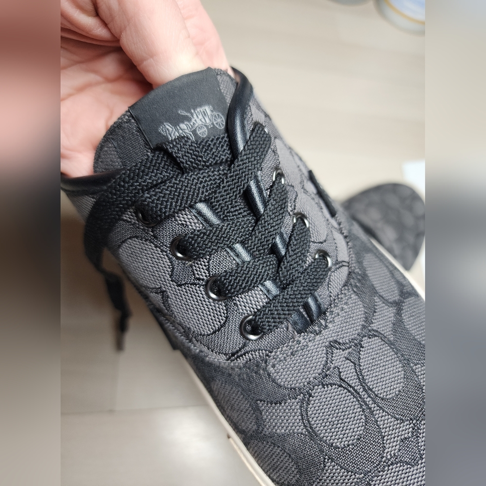 Coach citysole lace-up sneakers, grey, women's size 9.5US